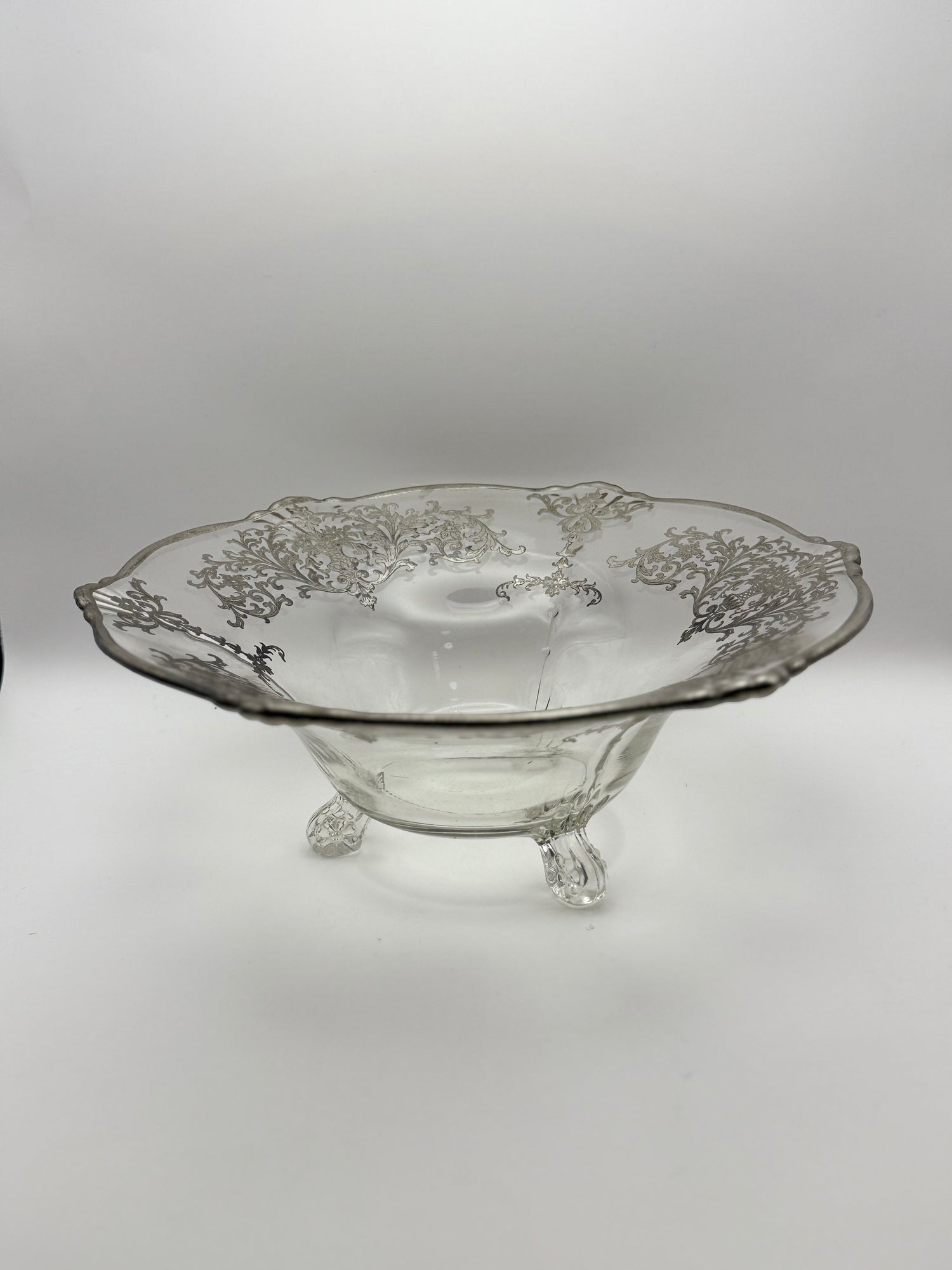 Sterling Overlay Centerpiece Fruit Bowl - Thumbnail 2