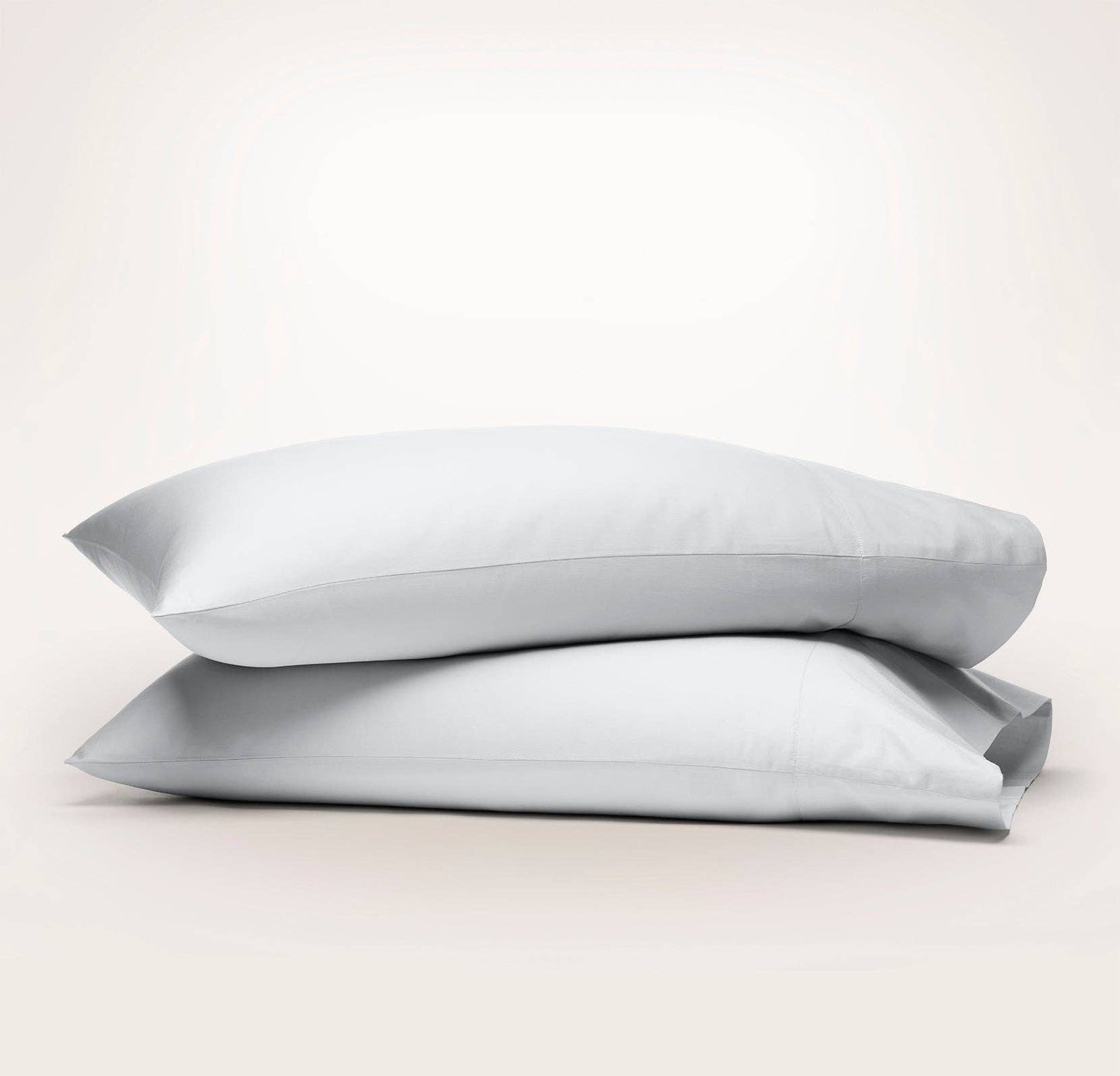 Percale Hemmed Pillowcase Set: White / King