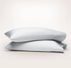 Percale Hemmed Pillowcase Set: White / King