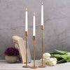 Candle Holder H 10.25" x Dia 2.25" Old Brass: OLD BRASS / IRON