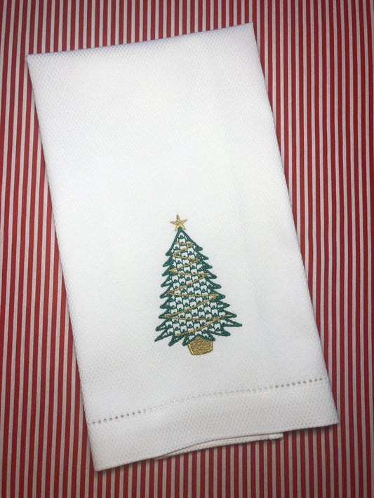 Christmas Tree Huck Towel