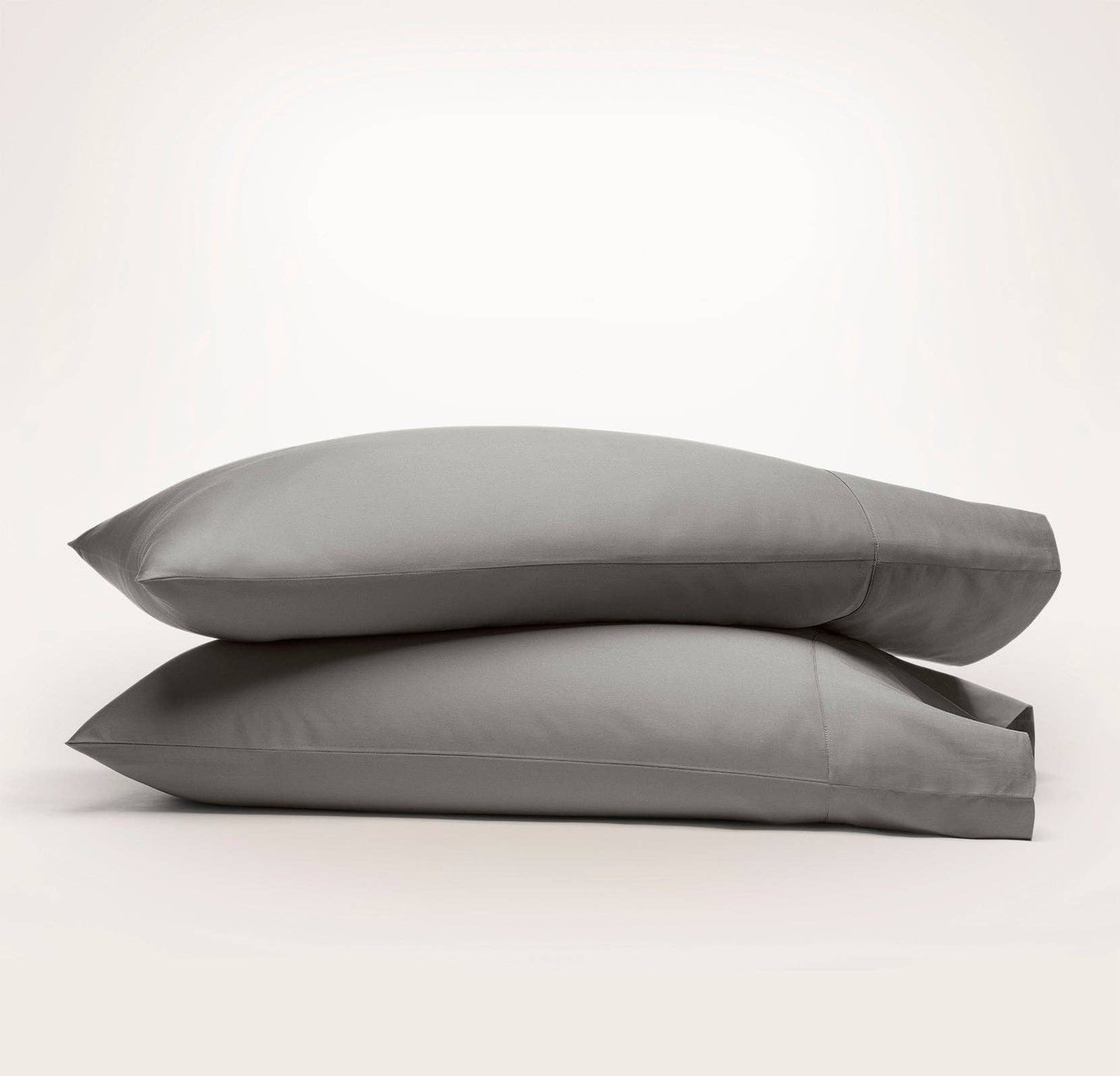 Percale Hemmed Pillowcase Set: Natural / Standard