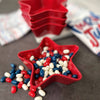Patriotic Star Melamine 5 1/2" Bowl, Red