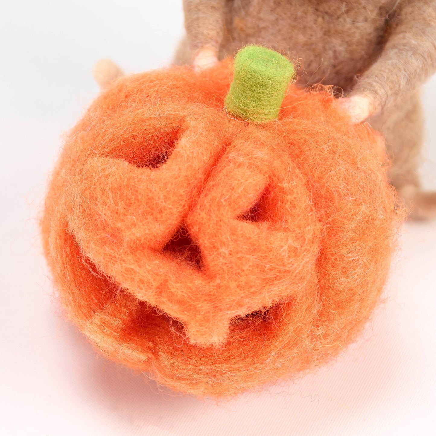 Lighted LED Pumpkin Mouse Critter