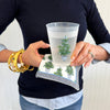 WH Paper Cocktail Napkins Blue Bows Christmas Trees