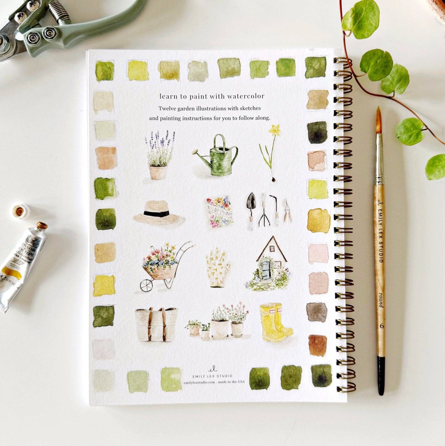 Watercolor Workbook - GARDEN
