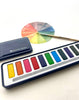 Watercolor Set- 12 Artist Grade Colors + Wood Paintbrush