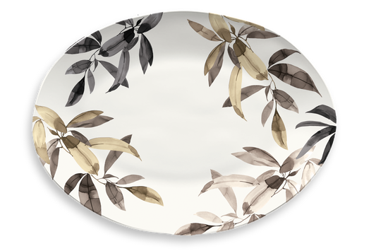 Bali Leaves Oval Platter