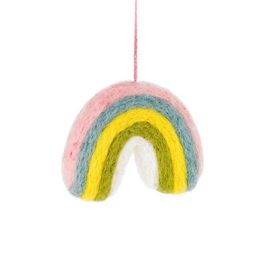 Pastel Rainbow Felt Ornament