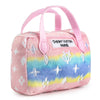 Pink Ombre Chewy Vuiton Handbag Squeaker Dog Toy: Small / Mini