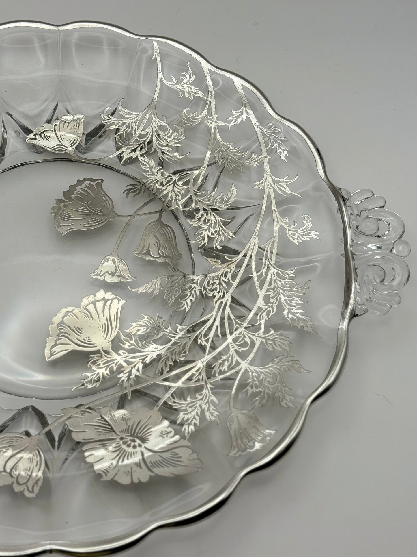 Sterling Overlay Tray with handles