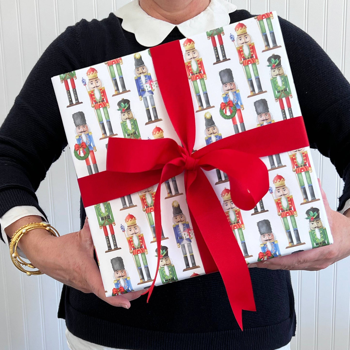 Continuous Roll Gift Wrap - Nutcrackers