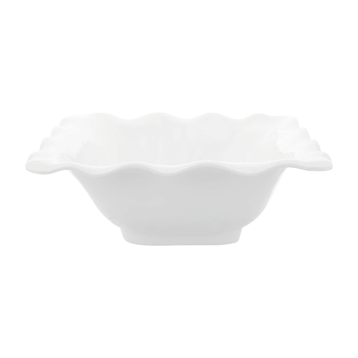 White 12.5" Melamine Serving Bowl