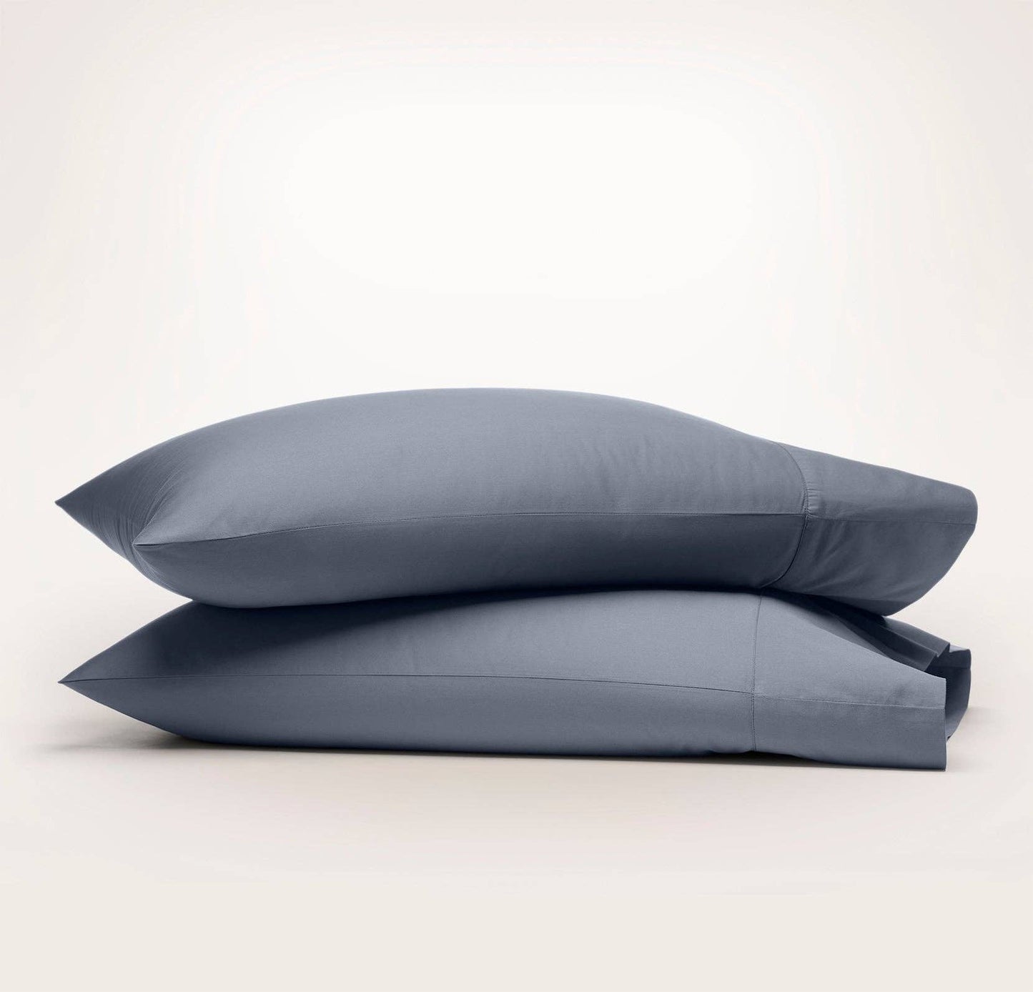 Percale Hemmed Pillowcase Set: White / King