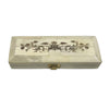 6-1/2" Scrimshaw Postage Stamp Bone Box