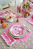 Green/Pink/White Tablecloth