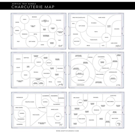 Charcuterie Map Tray Inserts