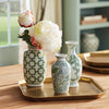 Green & White Imperial Bud Vase - 3 Sizes