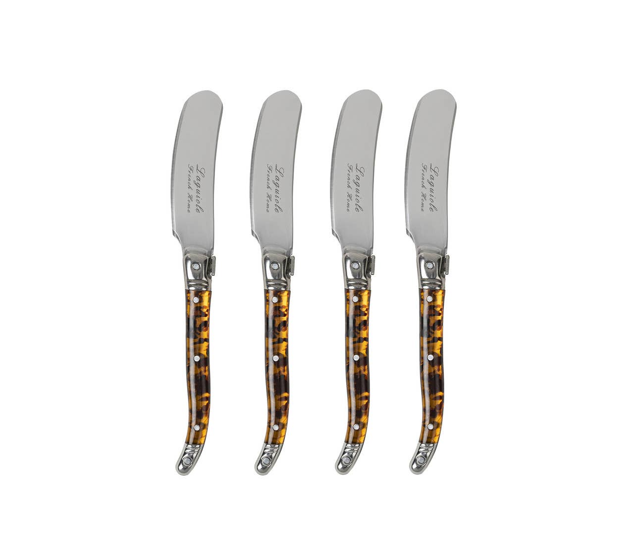 Laguiole 4-Pc Tortoise Shell Spreader Set