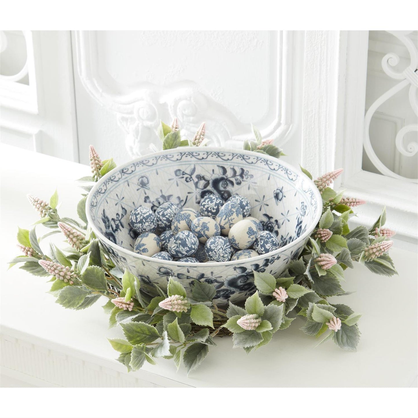 2" Fabric Toile Eggs Bundle