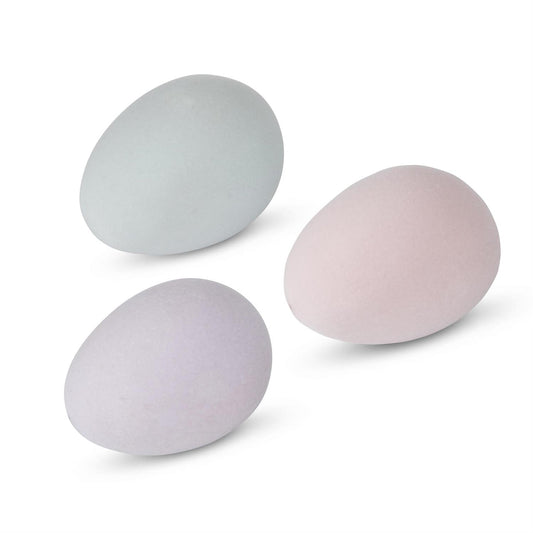 3.25" Pastel Flocked Egg
