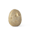 6.25" Gold Bird Embossed Egg