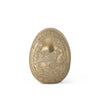 6.25" Gold Bird Embossed Egg