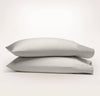 Percale Hemmed Pillowcase Set: White / King