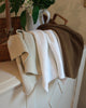 Organic Cotton Chunky Knit Kitchen Towel Set,White