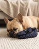 Black Checker Chewy Vuiton Loafer Squeaker Dog Toy
