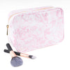 Pink Bow Toile Clear Coated Cosmetic Case