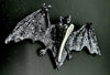 Glittery Clip On Halloween Bat Ornament