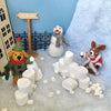 Hamdmade Felt Bernard the Dog Hanging Christmas Decoration