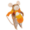 Candy Corn Mouse Critter Ornament