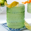 Sage Green Old Fashion Glass, Set of 6