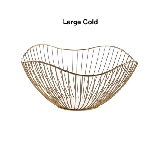 Gold Fruit Basket