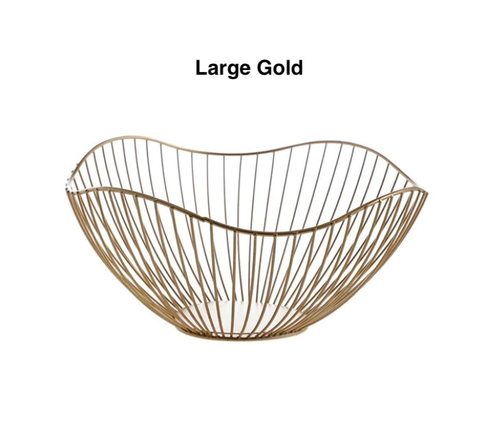 Gold Fruit Basket