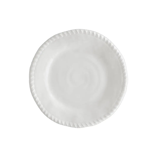 White Rope 6" Melamine Plate, Set of 4