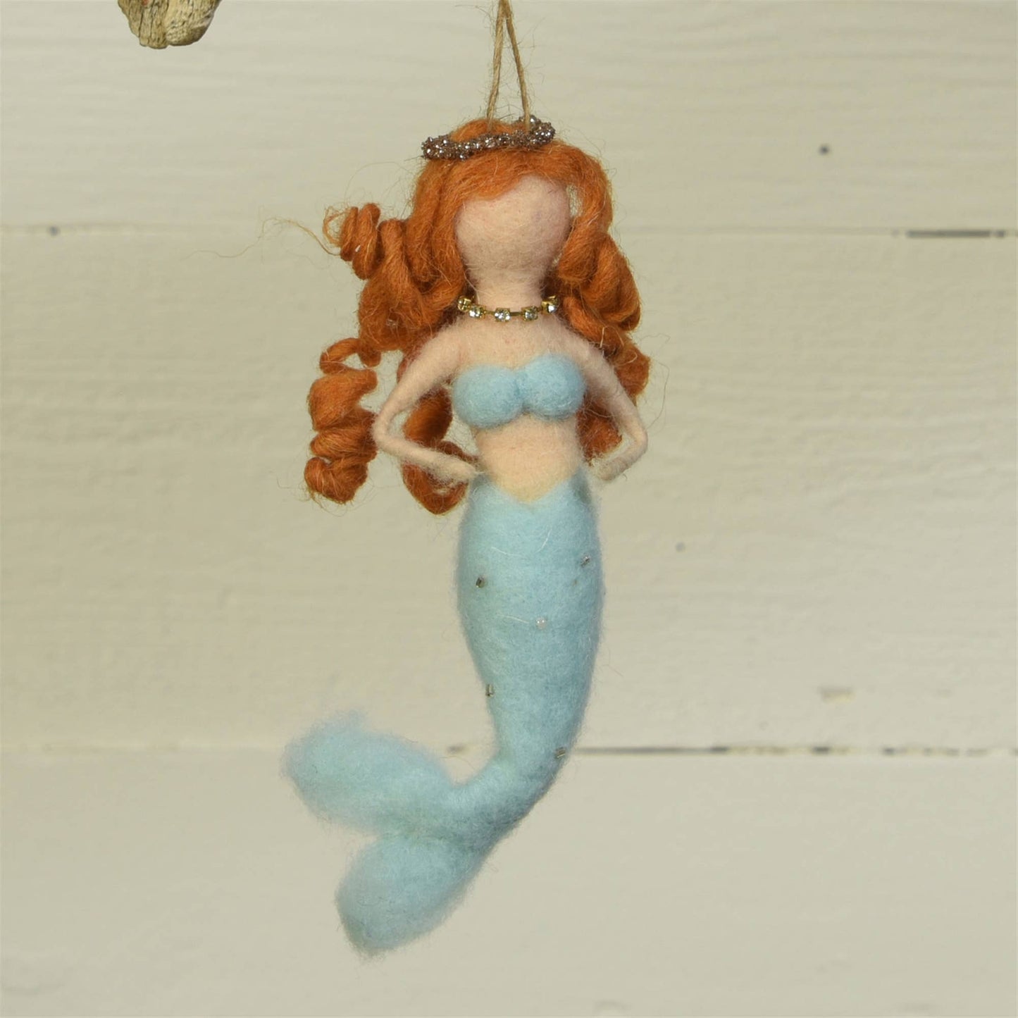 Blue Mermaid Felt Ornament