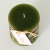 Ritz Green Timber Pillar Candle