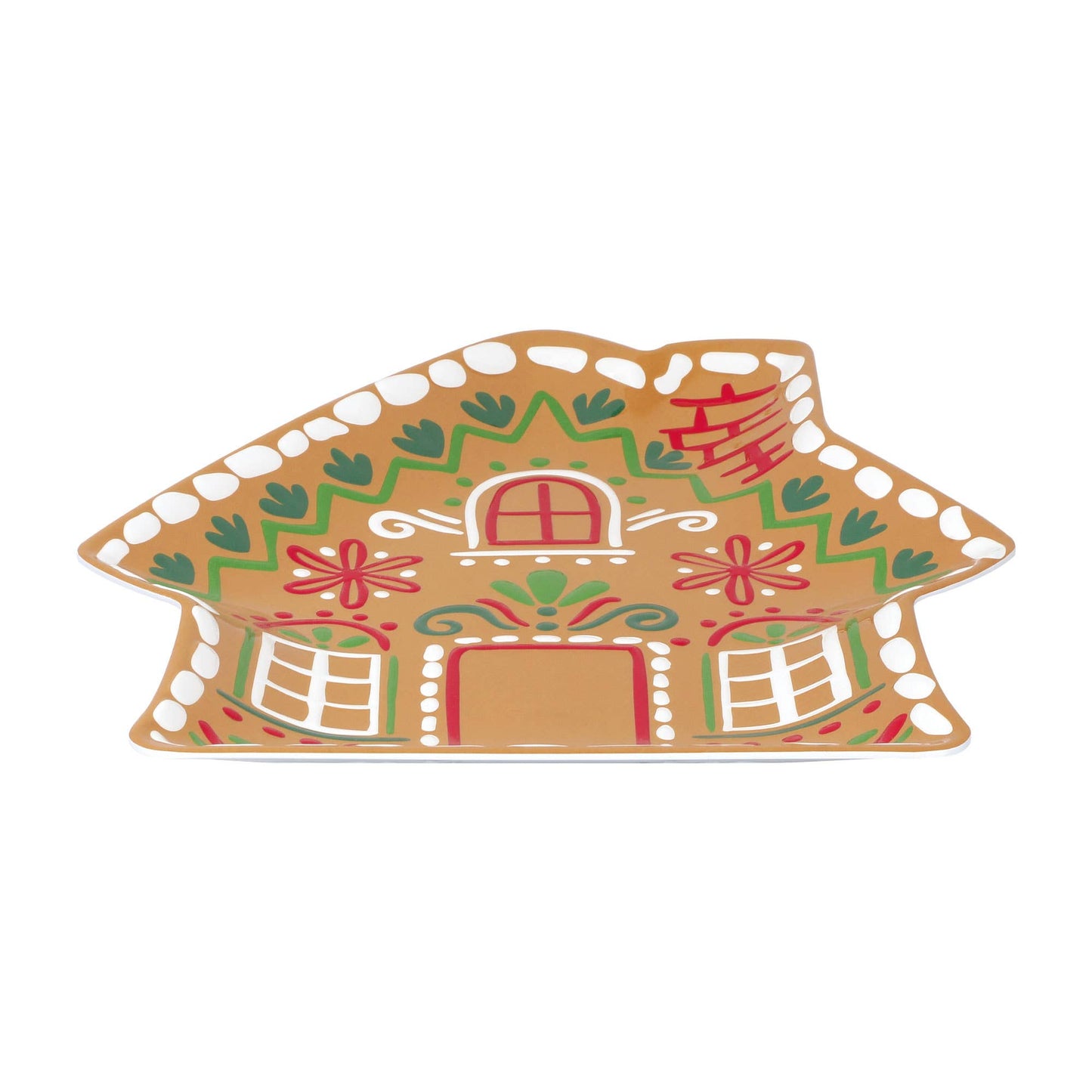 14" Gingerbread House Melamine Platter
