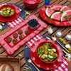 Perlette Oval Platter -Red- Melamine