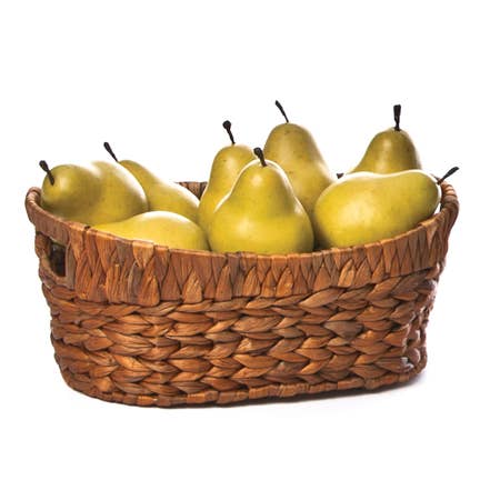 Oval Hyacinth Wire Basket Tub 11.75"