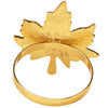 Gold Leaf Napkin Ring, Set of 4