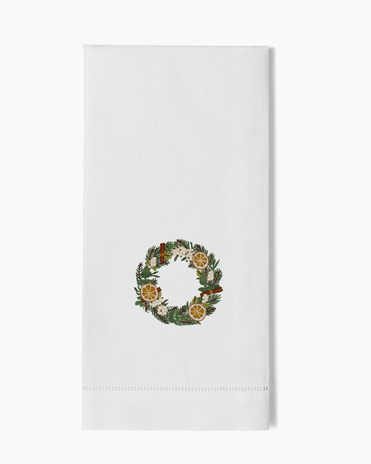 Orange Slice Wreath Towel