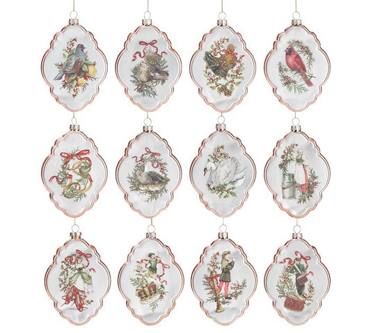 12 Days of Christmas Ornament Set