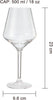 Unbreakable Stemmed Tritan Wine Glasses Set of 8