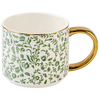 Green Floral Coffee Mug