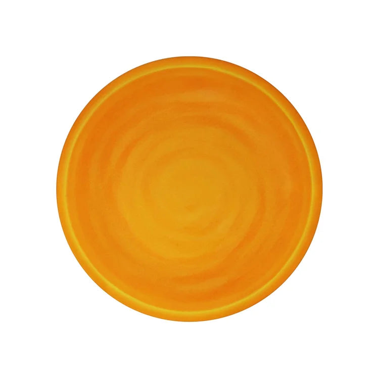 Sicily Salad Plate- Solid Orange - S/4