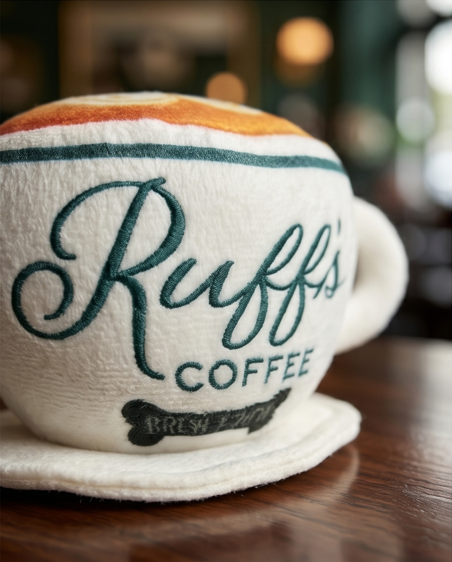 Ruff's Coffee Cup + Saucer - Dog Toy